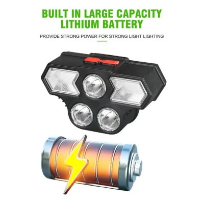 LED Φακός Κεφαλής Αδιάβροχος με 6 Λειτουργίες & Περιστροφή 180° Φυσικό/Ψυχρό Λευκό K5309