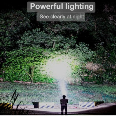 1000lm Επαναφορτιζόμενος Τηλεσκοπικός Φακός LED Zoom Power Bank Aerbes AB-SD04