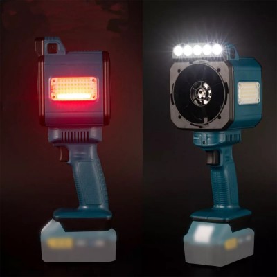 Επαναφορτιζόμενος Φυσητήρας Χειρός 110000 με LED και Power Bank RPM Violent Fan F024 Κίτρινο