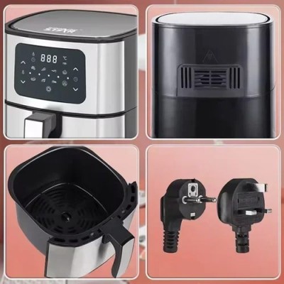 1400W Iσχυρή Ψηφιακή Φριτέζα Αέρος 5.5lt HM-5378B Winning Star Ασημί Air Fryer