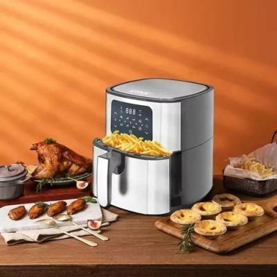 1400W Iσχυρή Ψηφιακή Φριτέζα Αέρος 5.5lt HM-5378B Winning Star Ασημί Air Fryer