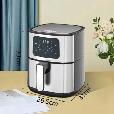 1400W Iσχυρή Ψηφιακή Φριτέζα Αέρος 5.5lt HM-5378B Winning Star Ασημί Air Fryer