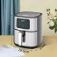 1400W Iσχυρή Ψηφιακή Φριτέζα Αέρος 5.5lt HM-5378B Winning Star Ασημί Air Fryer