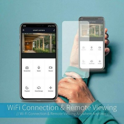 IP Κάμερα Παρακολούθησης Wi-Fi 1080p Αδιάβροχη IP66 με Αμφίδρομη Επικοινωνία και Φακό 3.6mm Jortan JT-8167QP