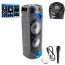 80W Φορητό Ηχείο Bluetooth Karaoke Party – Subwoofer με Μικρόφωνο, Τηλεχειρισμό & Διακοσμητικό Φωτισμό LED ZQS-6203