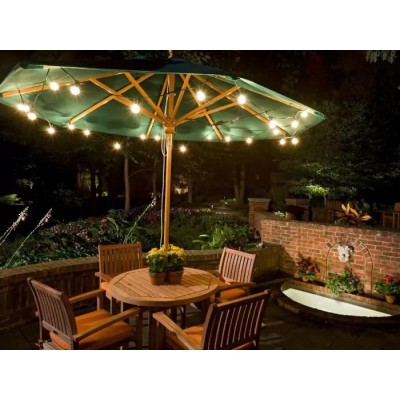 Αδιάβροχη Ηλιακή Γιρλάντα Εξωτερικού Χώρου 10LED 10m RGB Φωτισμού RZ.LXY-10M10D