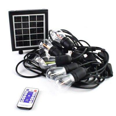 Αδιάβροχη Ηλιακή Γιρλάντα Εξωτερικού Χώρου 10LED 10m RGB Φωτισμού RZ.LXY-10M10D