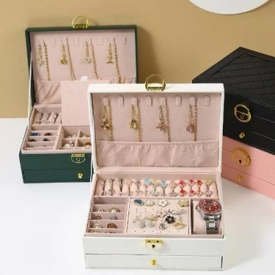 Μπιζουτιέρα με Χωρίσματα και Συρταράκι – Κουτί Οργάνωσης Κοσμημάτων