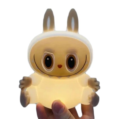 Χαρούμενο Φωτιστικό Νύχτας Led Σιλικόνης Επαναφορτιζόμενο Με Usb Και Έλεγχο Αφής