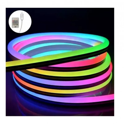 Αδιάβροχη Έγχρωμη Εύκαμπτη Ταινία 10m Neon Flex LED RGBW Rixme