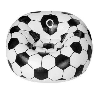 110x80cm Άνετη Φουσκωτή Πολυθρόνα Πούφ με Σχέδιο μΠάλας Ποδοσφαίρου