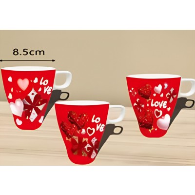 Ολοκληρωμένο Σετ Δώρου Love με Κούπα, Κόκκινο Αρκουδάκι & Τριαντάφυλλο 87771