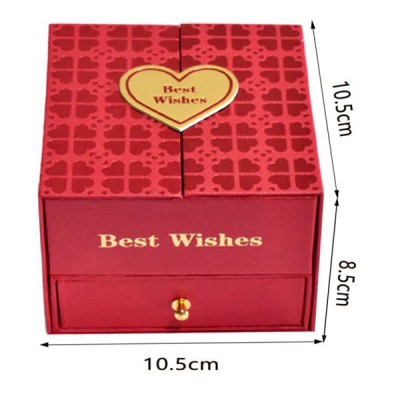 Κουτί Δώρου Πολυτελείας με Τεχνητά Τριαντάφυλλα & Θήκη Κοσμήματος 87670