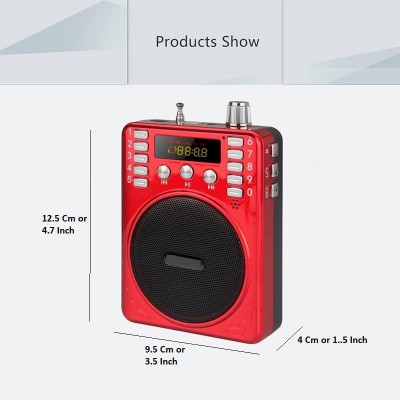 K863 Επαναφορτιζόμενος Ενισχυτής Φωνής Multimedia με Ραδιόφωνο