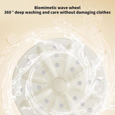 Μίνι Φορητό Πλυντήριο Ρούχων 2 Κάδων 2L με Χαμηλό Θόρυβο 307,5x152x239mm