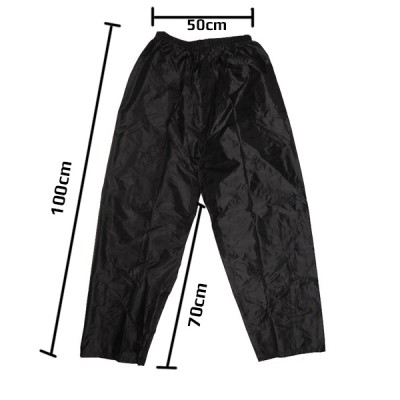 Μαύρη Αδιάβροχη Αντιανεμική Φόρμα Αντοχής με Ανακλαστικη Λωρίδα για την Μηχανή ή Αγροτικές Δουλειές 34705