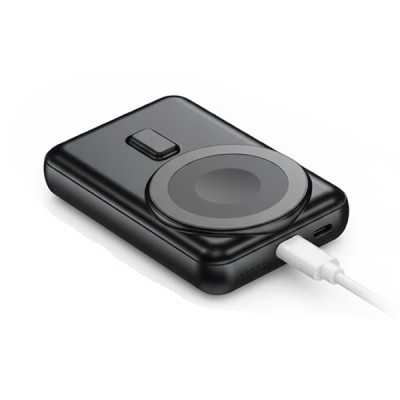 Ηλιακό Μαγνητικό Magsafe Power Bank Ασύρματης Φόρτισης 15w Υψηλής Απόδοσης 10000mAh TR-982