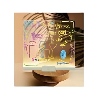 Δημιουργικός Φωτεινός Ακρυλικός Πίνακας Σημειώσεων LED Με Τροφοδοσία USB 20x20cm Arrango AT60351