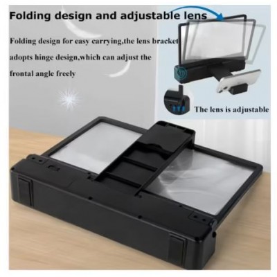 Αναδιπλούμενος Μεγεθυντής Οθόνης HD Με Ενσωματωμένο Bluetooth Ηχείο Andowl Q-P07