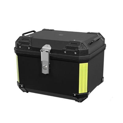 45Lt Τετράγωνη Μπαγκαζιέρα Μοτοσυκλέτας με Ανακλαστικές Επιφάνειες