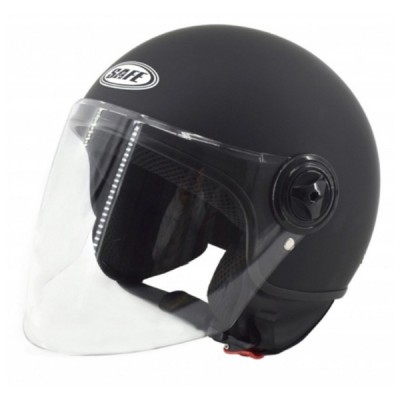 Αστικό Κράνος Open Face  Jet Ελαφριάς Κατασκευής για Περίμετρο Κεφαλιού 55–60 Εκ. Μαύρο Ματ