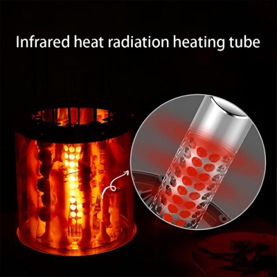 Ηλεκτρική Κάθετη Ψησταριά για Σουβλακια 1100w με Χρονοδιακόπτη