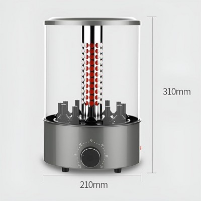 Ηλεκτρική Κάθετη Ψησταριά για Σουβλακια 1100w με Χρονοδιακόπτη