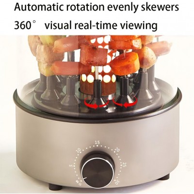 Ηλεκτρική Κάθετη Ψησταριά για Σουβλακια 1100w με Χρονοδιακόπτη