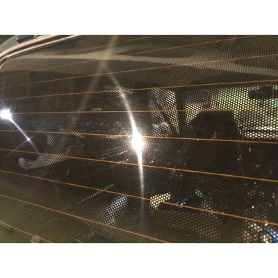 200x45εκ Διάτρητη Μαύρη Μεμβράνη Βινυλίου One Way Vision