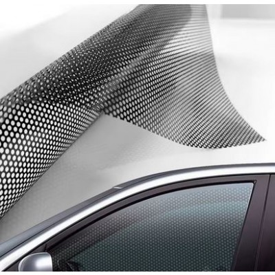 200x45εκ Διάτρητη Μαύρη Μεμβράνη Βινυλίου One Way Vision