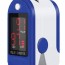 Παλμικό Οξύμετρο Δακτύλου με Ζωντανό Σφυγμόμετρο, Ευδιάκριτη Οθόνη LED 2 Πλευρών - Fingertip Pulse Oximeter, SpO2 / Heart Rate Sensor