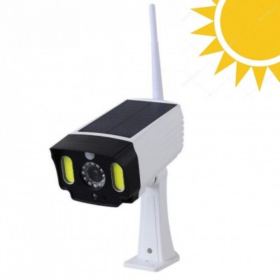 Αδιάβροχη Ηλιακή Ψεύτικη Κάμερα Ασφαλείας με Φωτιστικό LED, Ανιχνευτή Κίνησης & Φωτοβολταϊκό Πάνελ - Flashing LED Security Camera