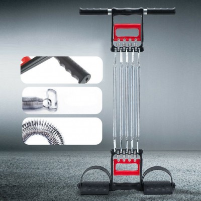 Ελατήρια Εκγύμνασης με Πατάκια Ποδιών Κωπηλατικής, Στήθους, Καρπού, Πήχη, Χεριών & Δικεφάλων - Chest Expander Spring Rowing OEM