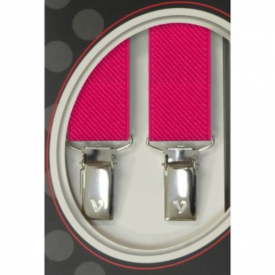 Τιράντες Unisex 25mm με 4 κλίπς Victoria Φούξια