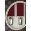 Τιράντες Unisex 30mm με 4 κλίπς Victoria Μπορντώ