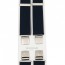 Τιράντες Unisex 36mm με 4 κλίπς Victoria Μπλέ Σκούρο
