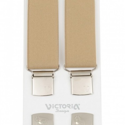 Τιράντες Unisex 36mm με 4 κλίπς Victoria Μπέζ