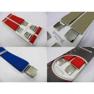 Τιράντες Unisex 36mm με 4 κλίπς Victoria Ελεφαντί