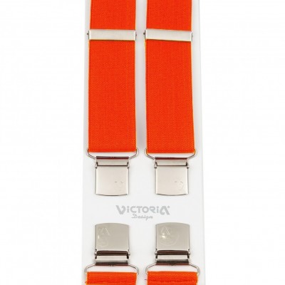 Τιράντες Unisex 36mm με 4 κλίπς Victoria Πορτοκαλί