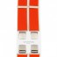 Τιράντες Unisex 36mm με 4 κλίπς Victoria Πορτοκαλί
