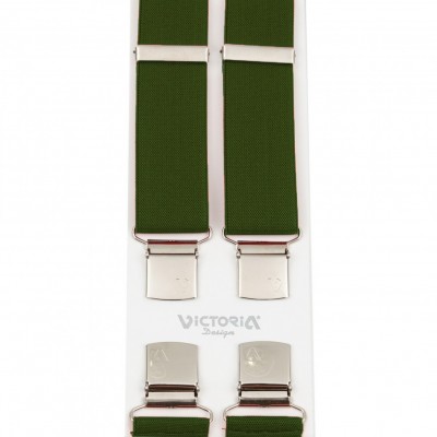 Τιράντες Unisex 36mm με 4 κλίπς Victoria Πράσινο