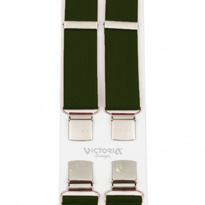 Τιράντες Unisex 36mm με 4 κλίπς Victoria Κυπαρισί