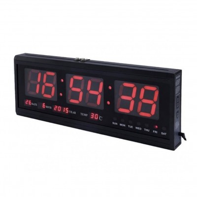 Μεγάλο Ψηφιακό Ρολόι Τοίχου - Πινακίδα LED με Θερμόμετρο και Ημερολόγιο Jumbo Clock TL4819