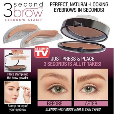 Στάμπες για Σχηματισμό Φρυδιών - 3 Second Eyebrow Stamp Μαύρο