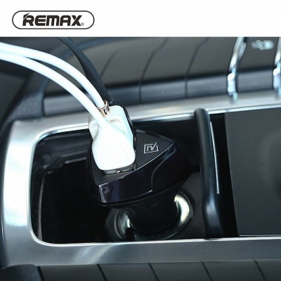 Φορτιστής Αυτοκινήτου 2x USB 3.4A REMAX με Ένδειξη LED Μπαταρίας