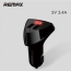 Φορτιστής Αυτοκινήτου 2x USB 3.4A REMAX με Ένδειξη LED Μπαταρίας