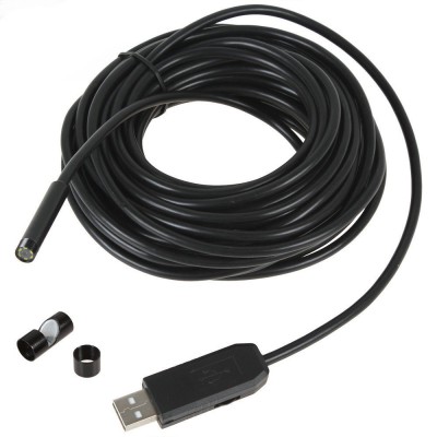 10m Ενδοσκοπική Αδιάβροχη Κάμερα USB Μικροσκόπιο με Φωτισμό 6x LED