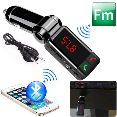 Car FM Transmitter - Πομπός Bluetooth USB, AUX In, MP3 Player & Φορτιστής 2 x USB 2.1A