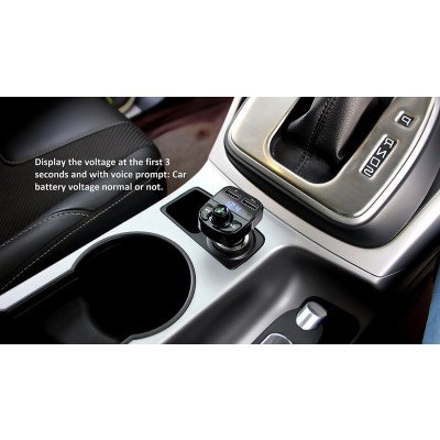 Ασύρματος Πομπός Bluetooth USB, SD MP3 Player & Φορτιστής 2x USB 1 & 2A Αυτοκινήτου - Car FM Transmitter