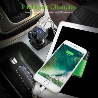 Ασύρματος Πομπός Bluetooth USB, SD MP3 Player & Φορτιστής 2x USB 1 & 2A Αυτοκινήτου - Car FM Transmitter